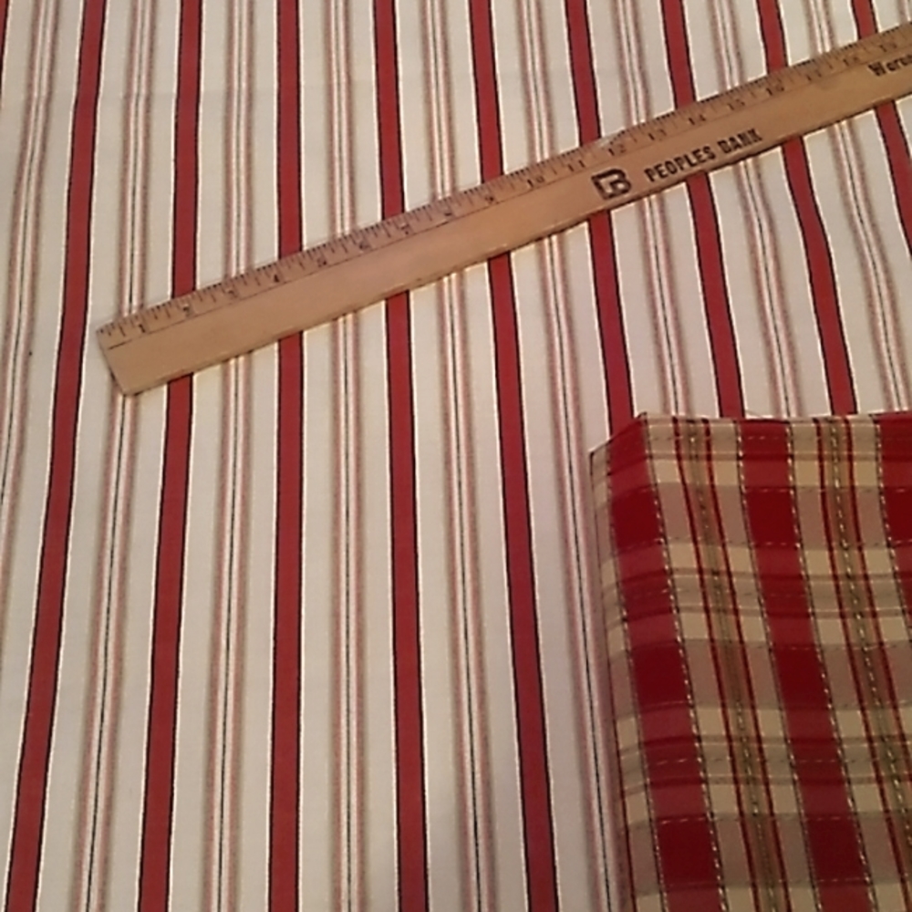 🍒🍒🍒SOLD🍒🍒🍒General store ticking stripes fabric by Waverly sold by the yard